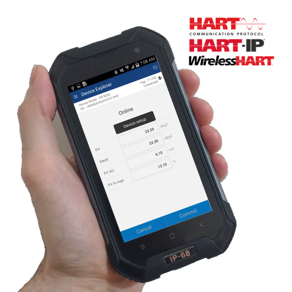 Handheld Hart Communicator Smartphone Hart Expert Ltd 4878